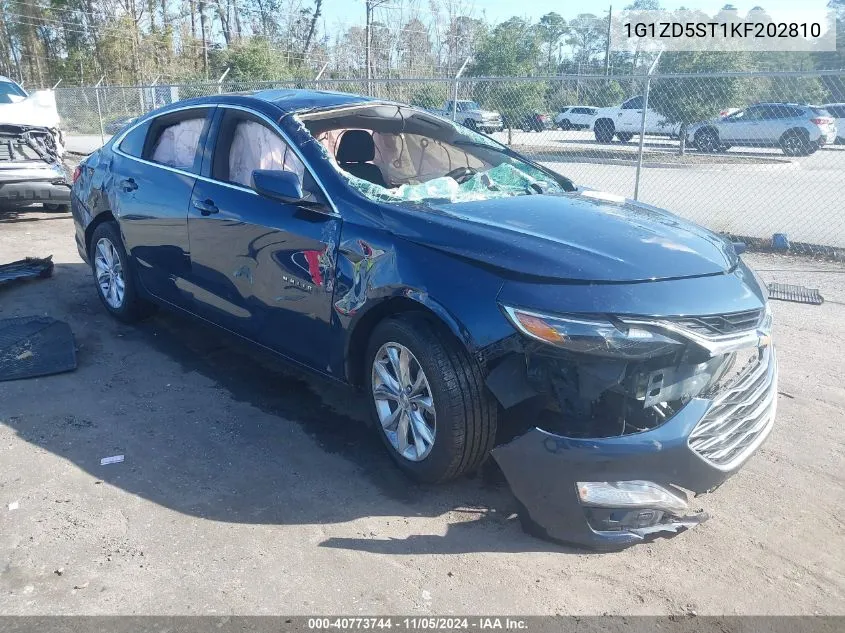 2019 Chevrolet Malibu Lt VIN: 1G1ZD5ST1KF202810 Lot: 40773744