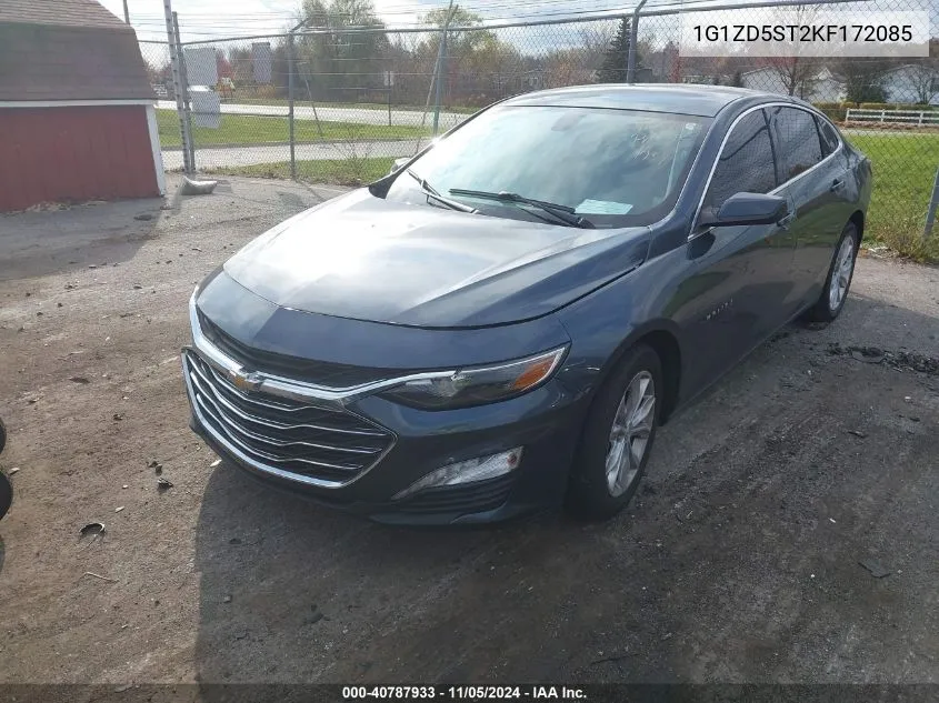 2019 Chevrolet Malibu Lt VIN: 1G1ZD5ST2KF172085 Lot: 40787933