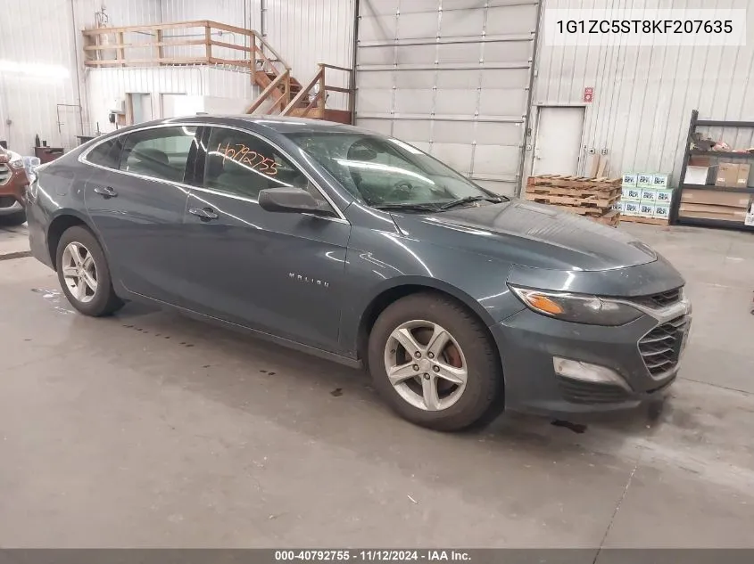 2019 Chevrolet Malibu 1Fl VIN: 1G1ZC5ST8KF207635 Lot: 40792755