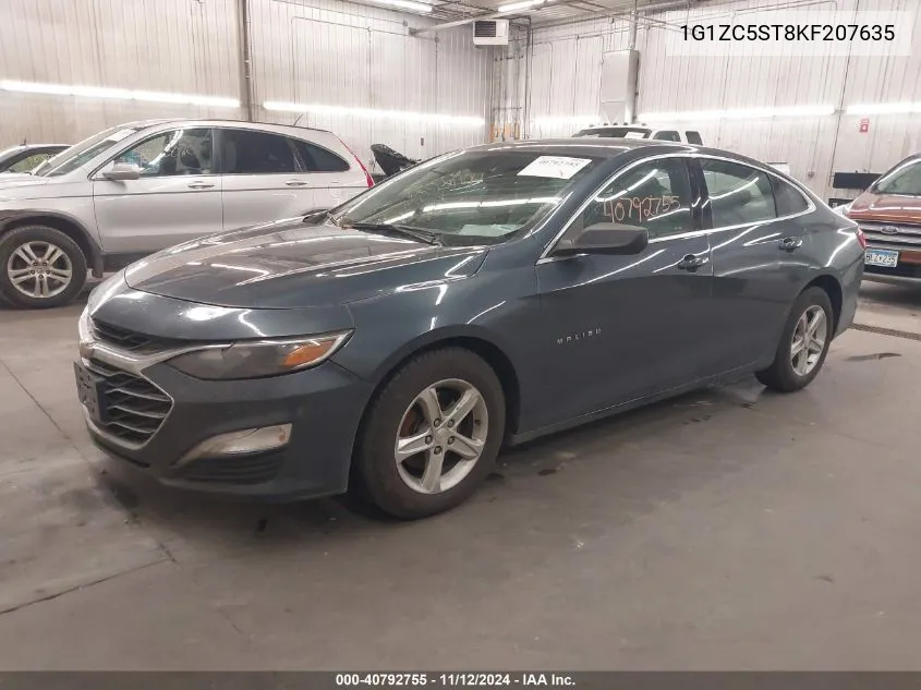 2019 Chevrolet Malibu 1Fl VIN: 1G1ZC5ST8KF207635 Lot: 40792755