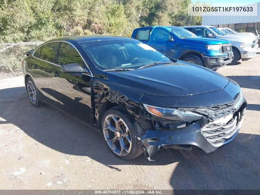 2019 Chevrolet Malibu Rs VIN: 1G1ZG5ST1KF197633 Lot: 40794377