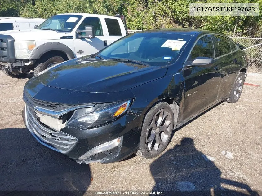 2019 Chevrolet Malibu Rs VIN: 1G1ZG5ST1KF197633 Lot: 40794377