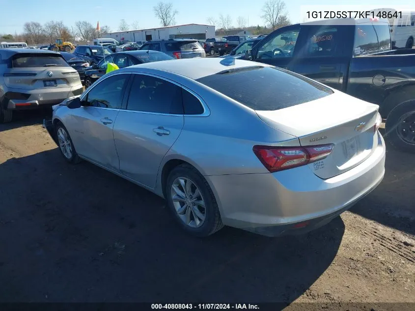 2019 Chevrolet Malibu Lt VIN: 1G1ZD5ST7KF148641 Lot: 40808043