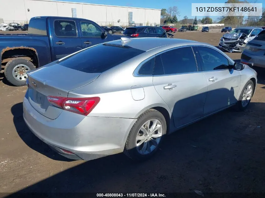 2019 Chevrolet Malibu Lt VIN: 1G1ZD5ST7KF148641 Lot: 40808043