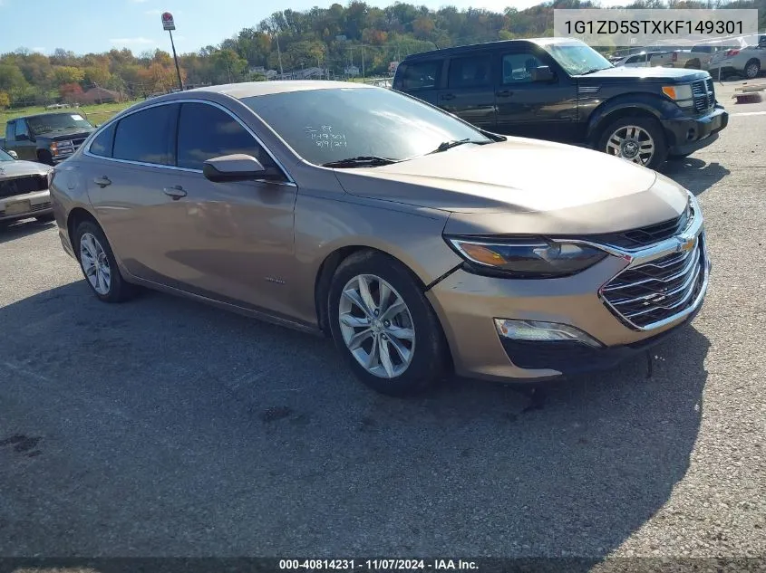 2019 Chevrolet Malibu Lt VIN: 1G1ZD5STXKF149301 Lot: 40814231