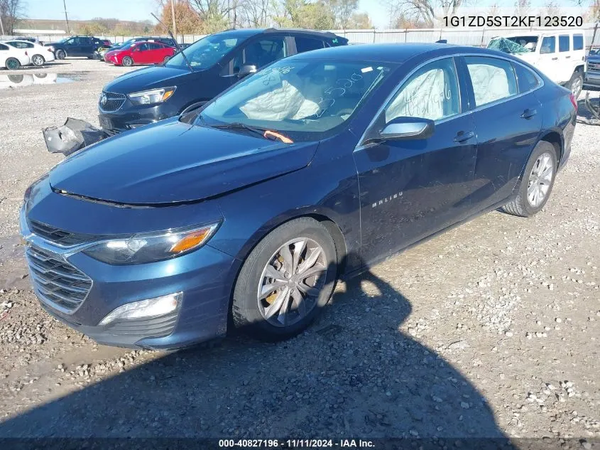 2019 Chevrolet Malibu Lt VIN: 1G1ZD5ST2KF123520 Lot: 40827196