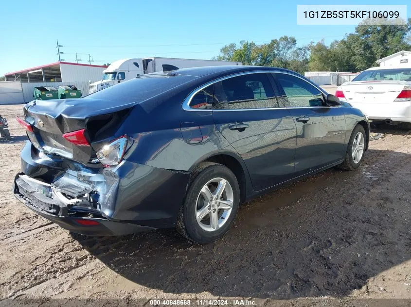 2019 Chevrolet Malibu 1Ls VIN: 1G1ZB5ST5KF106099 Lot: 40848688