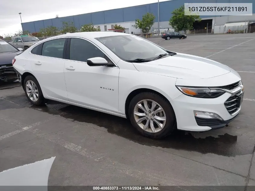 2019 Chevrolet Malibu Lt VIN: 1G1ZD5ST6KF211891 Lot: 40853373