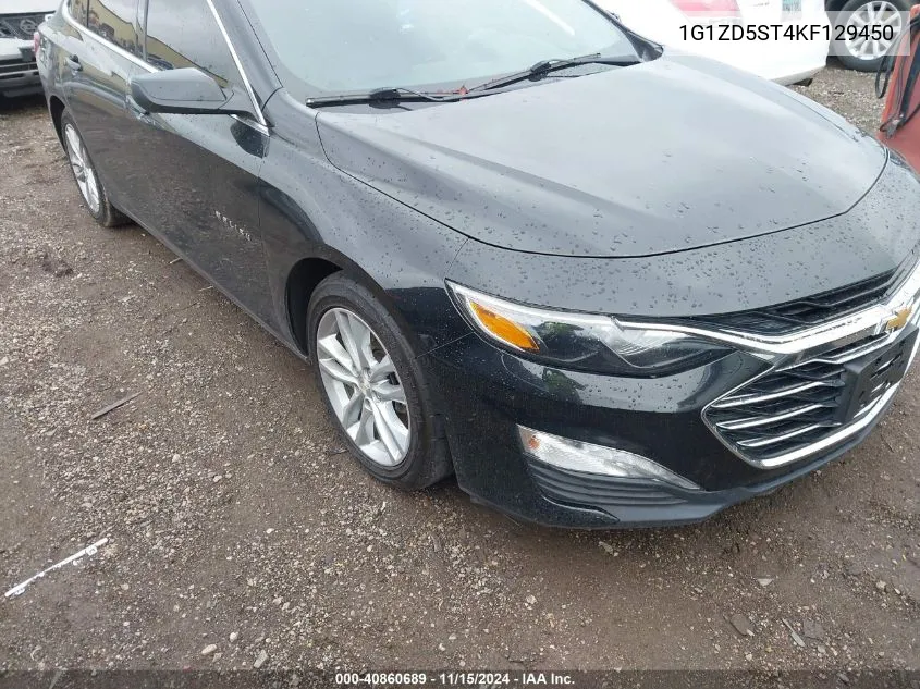 2019 Chevrolet Malibu Lt VIN: 1G1ZD5ST4KF129450 Lot: 40860689