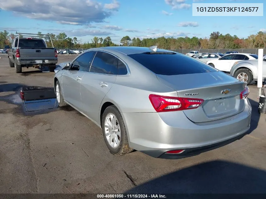 2019 Chevrolet Malibu Lt VIN: 1G1ZD5ST3KF124577 Lot: 40861050