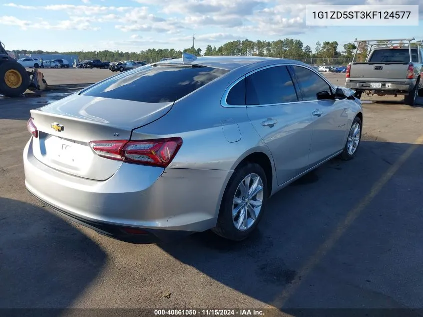 2019 Chevrolet Malibu Lt VIN: 1G1ZD5ST3KF124577 Lot: 40861050