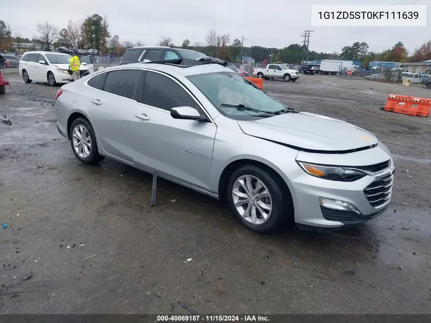 2019 Chevrolet Malibu Lt VIN: 1G1ZD5ST0KF111639 Lot: 40869187