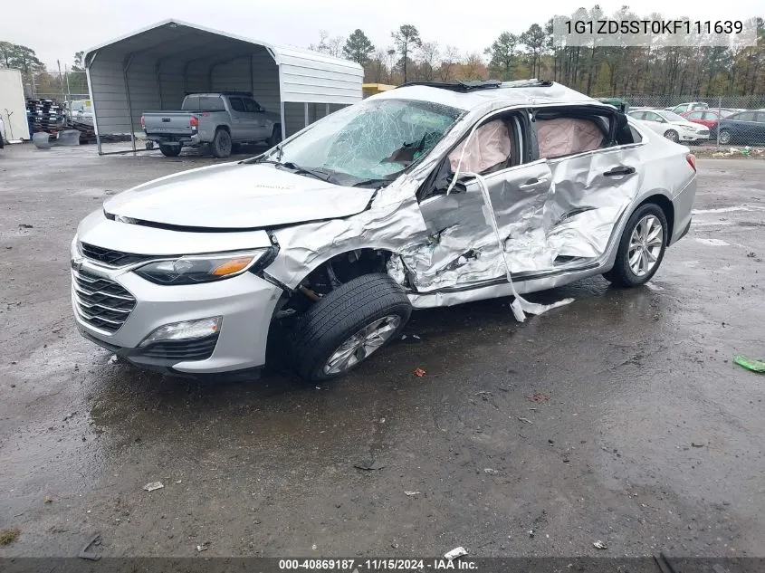 2019 Chevrolet Malibu Lt VIN: 1G1ZD5ST0KF111639 Lot: 40869187