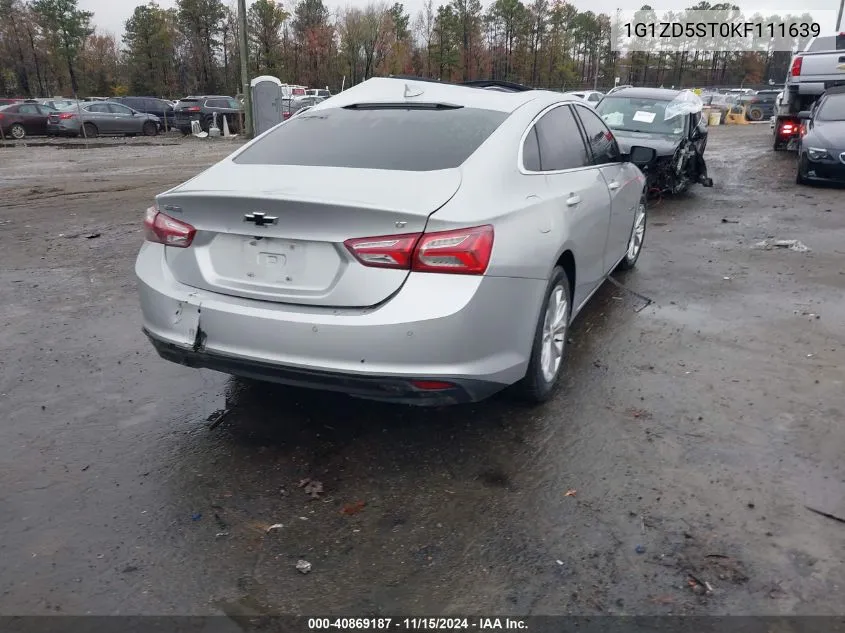 2019 Chevrolet Malibu Lt VIN: 1G1ZD5ST0KF111639 Lot: 40869187