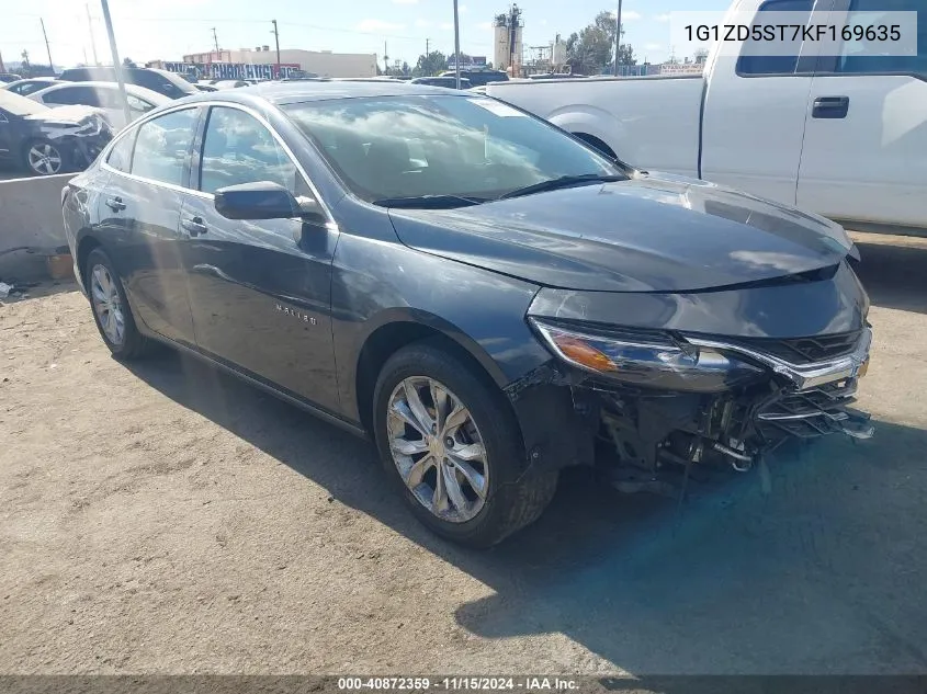 2019 Chevrolet Malibu Lt VIN: 1G1ZD5ST7KF169635 Lot: 40872359