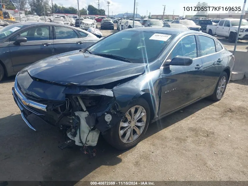 2019 Chevrolet Malibu Lt VIN: 1G1ZD5ST7KF169635 Lot: 40872359