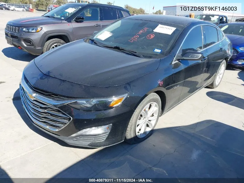 2019 Chevrolet Malibu Lt VIN: 1G1ZD5ST9KF146003 Lot: 40879311