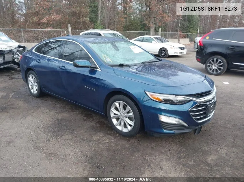 2019 Chevrolet Malibu Lt VIN: 1G1ZD5ST8KF118273 Lot: 40895832