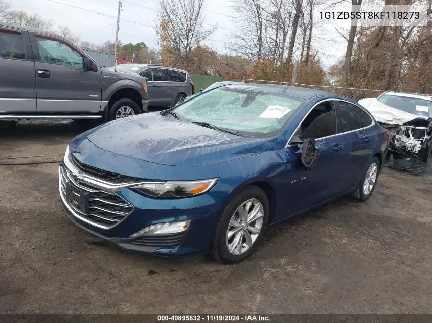 2019 Chevrolet Malibu Lt VIN: 1G1ZD5ST8KF118273 Lot: 40895832