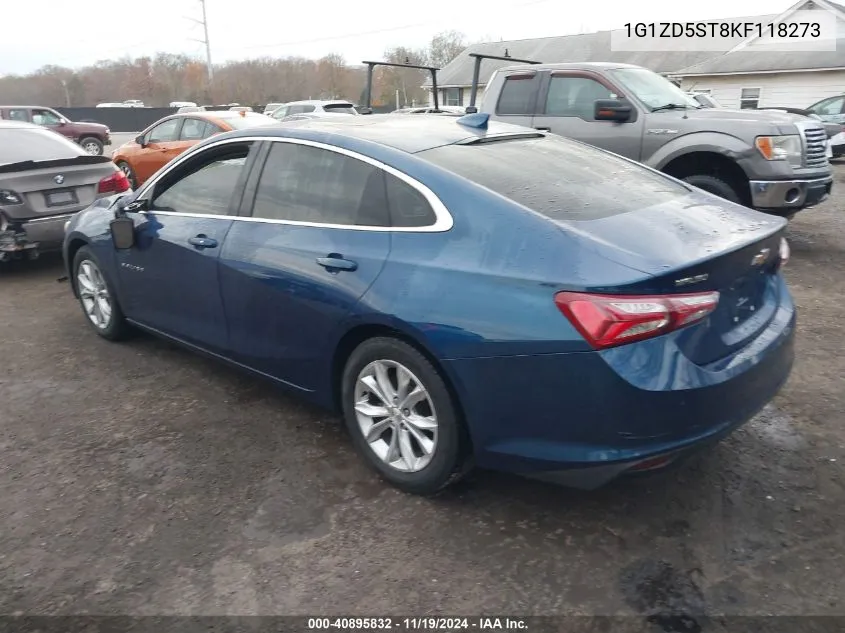 2019 Chevrolet Malibu Lt VIN: 1G1ZD5ST8KF118273 Lot: 40895832