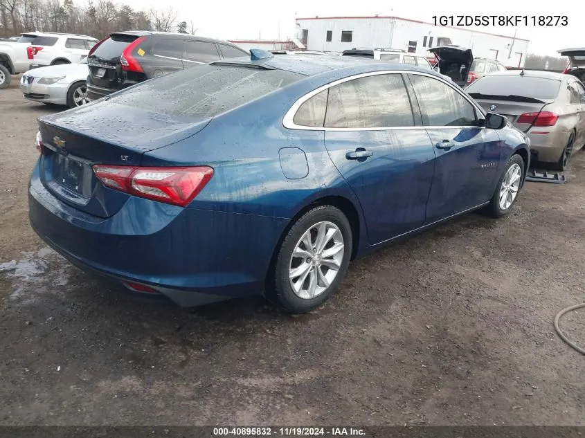 2019 Chevrolet Malibu Lt VIN: 1G1ZD5ST8KF118273 Lot: 40895832