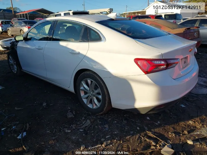 2019 Chevrolet Malibu Lt VIN: 1G1ZD5ST2KF142911 Lot: 40903276