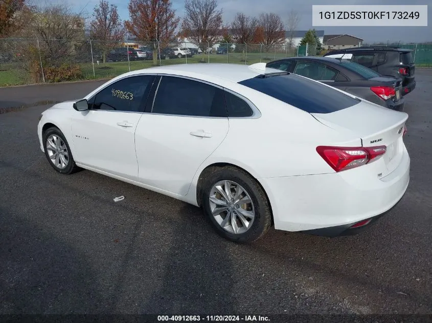 2019 Chevrolet Malibu Lt VIN: 1G1ZD5ST0KF173249 Lot: 40912663