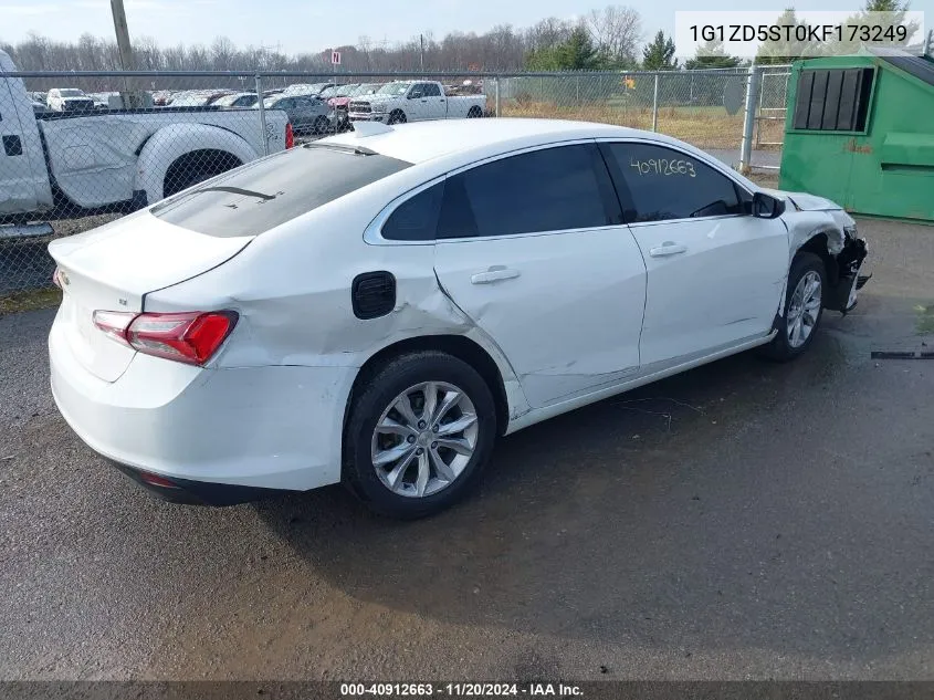 2019 Chevrolet Malibu Lt VIN: 1G1ZD5ST0KF173249 Lot: 40912663