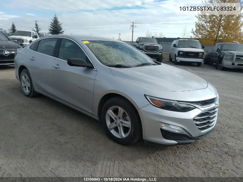 2020 Chevrolet Malibu VIN: 1G1ZB5STXLF083324 Lot: 12100843