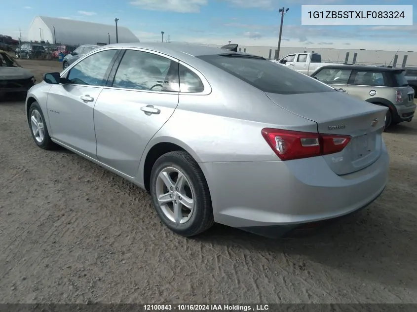 2020 Chevrolet Malibu VIN: 1G1ZB5STXLF083324 Lot: 12100843