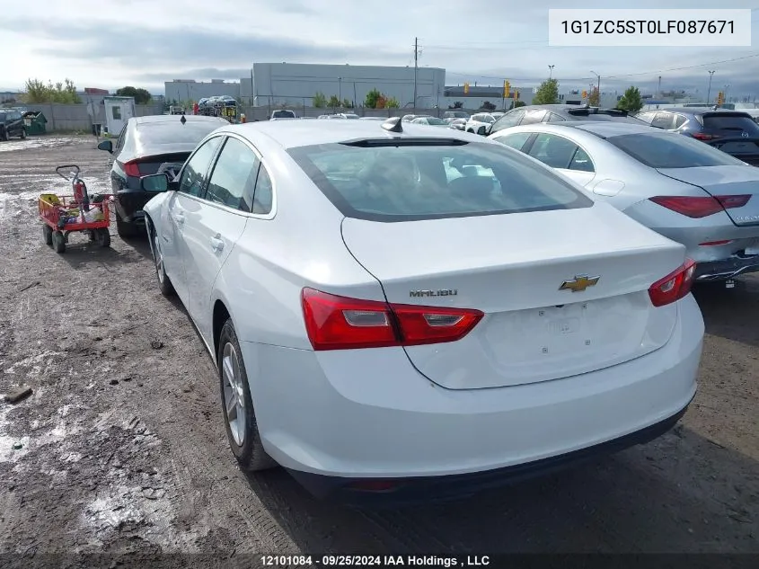 2020 Chevrolet Malibu VIN: 1G1ZC5ST0LF087671 Lot: 12101084