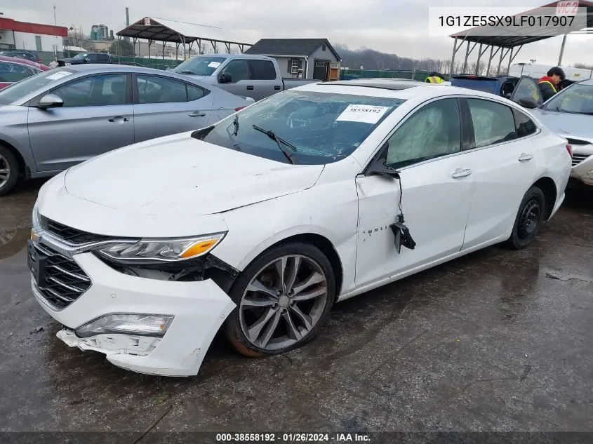 2020 Chevrolet Malibu Fwd Premier VIN: 1G1ZE5SX9LF017907 Lot: 38558192