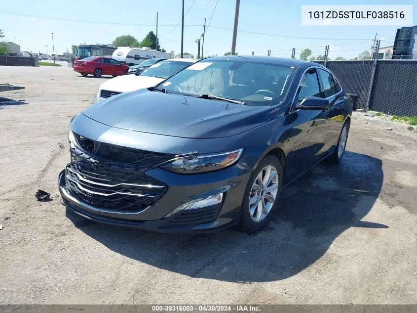 2020 Chevrolet Malibu Fwd Lt VIN: 1G1ZD5ST0LF038516 Lot: 39316003