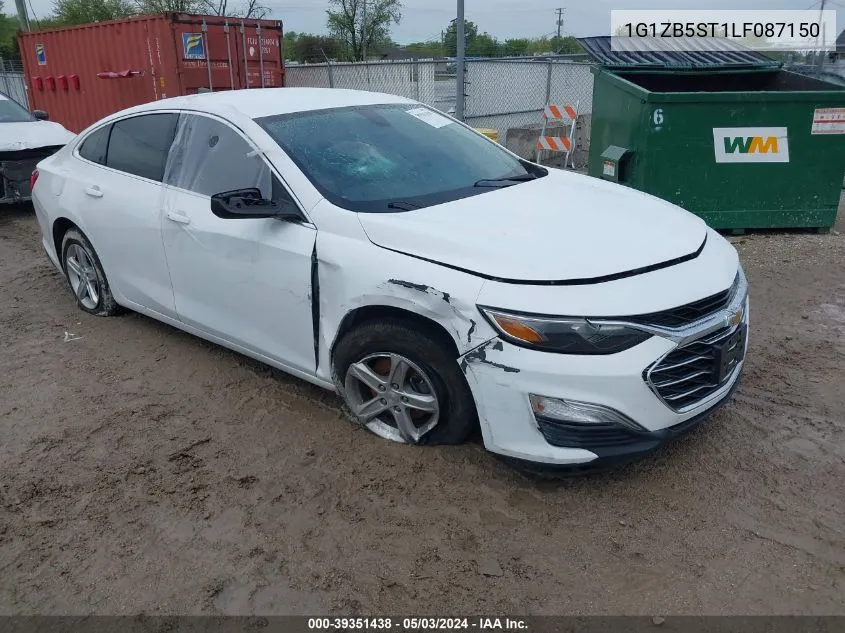 2020 Chevrolet Malibu Fwd Ls VIN: 1G1ZB5ST1LF087150 Lot: 39351438