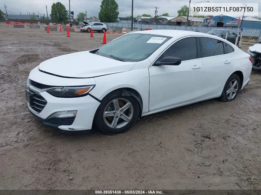 2020 Chevrolet Malibu Fwd Ls VIN: 1G1ZB5ST1LF087150 Lot: 39351438