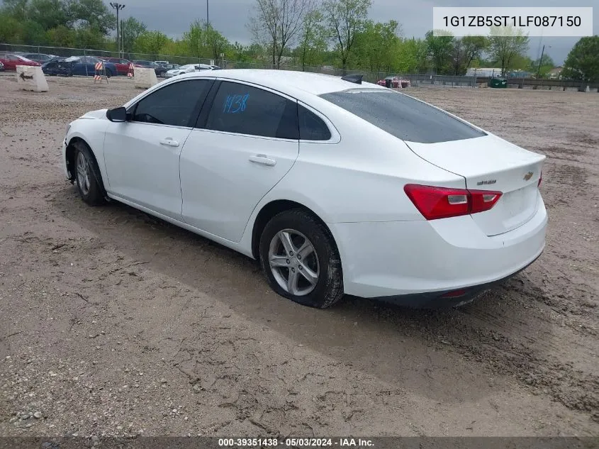 2020 Chevrolet Malibu Fwd Ls VIN: 1G1ZB5ST1LF087150 Lot: 39351438