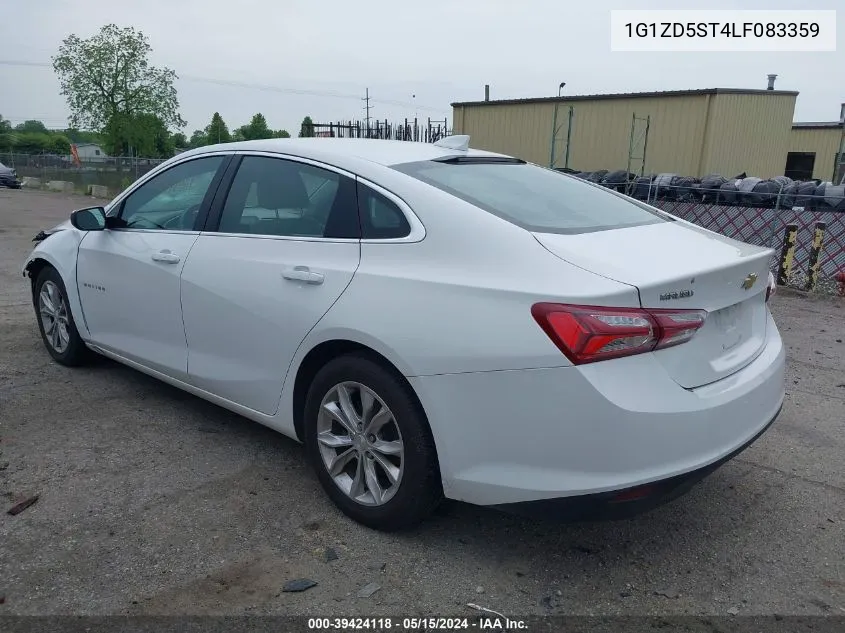 2020 Chevrolet Malibu Fwd Lt VIN: 1G1ZD5ST4LF083359 Lot: 39424118