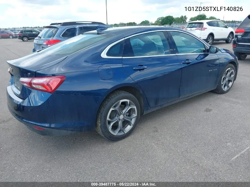 2020 Chevrolet Malibu Fwd Lt VIN: 1G1ZD5STXLF140826 Lot: 39487775