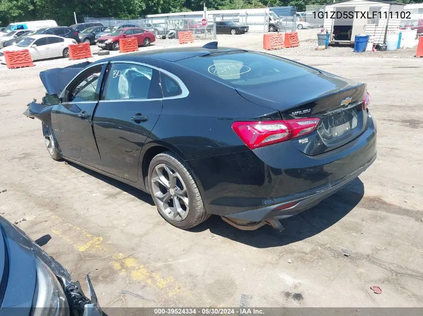 2020 Chevrolet Malibu Fwd Lt VIN: 1G1ZD5STXLF111102 Lot: 39524334