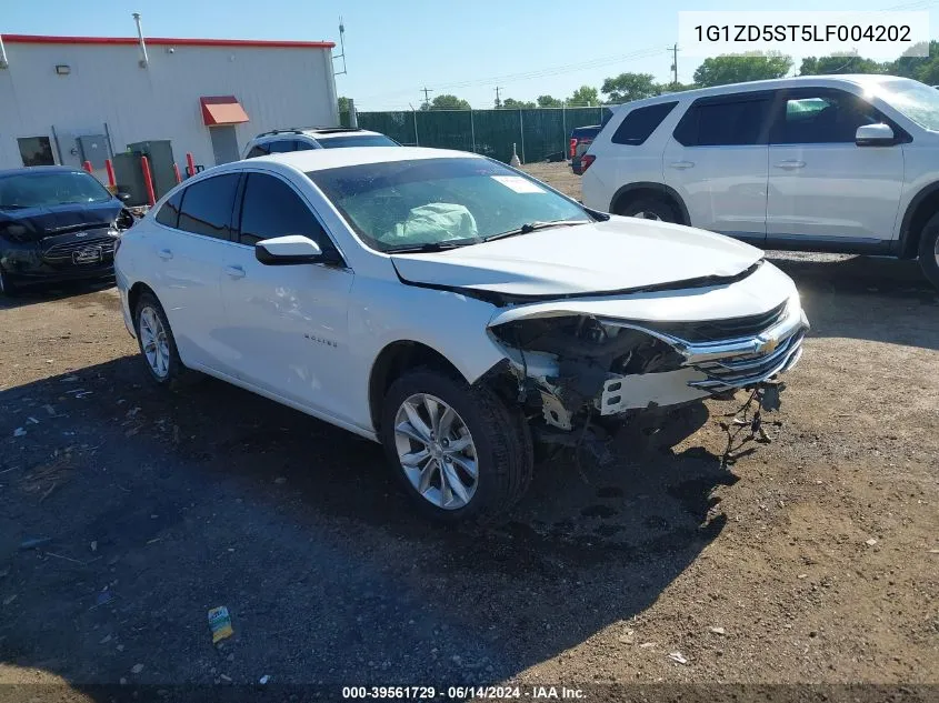 2020 Chevrolet Malibu Fwd Lt VIN: 1G1ZD5ST5LF004202 Lot: 39561729