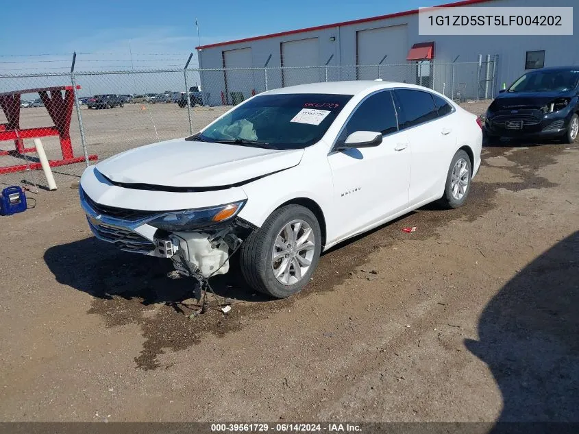 2020 Chevrolet Malibu Fwd Lt VIN: 1G1ZD5ST5LF004202 Lot: 39561729