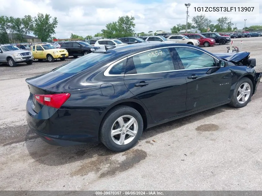 2020 Chevrolet Malibu Fwd 1Fl VIN: 1G1ZC5ST3LF113907 Lot: 39570357