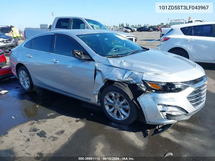 2020 Chevrolet Malibu Fwd Lt VIN: 1G1ZD5ST3LF043967 Lot: 39581113