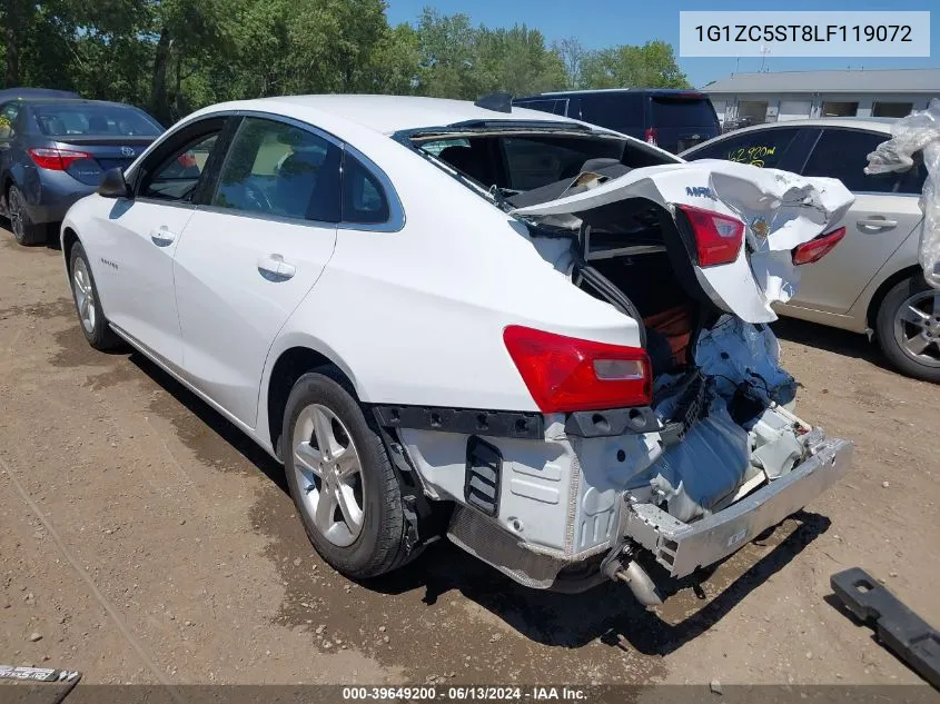 2020 Chevrolet Malibu Fwd 1Fl VIN: 1G1ZC5ST8LF119072 Lot: 39649200