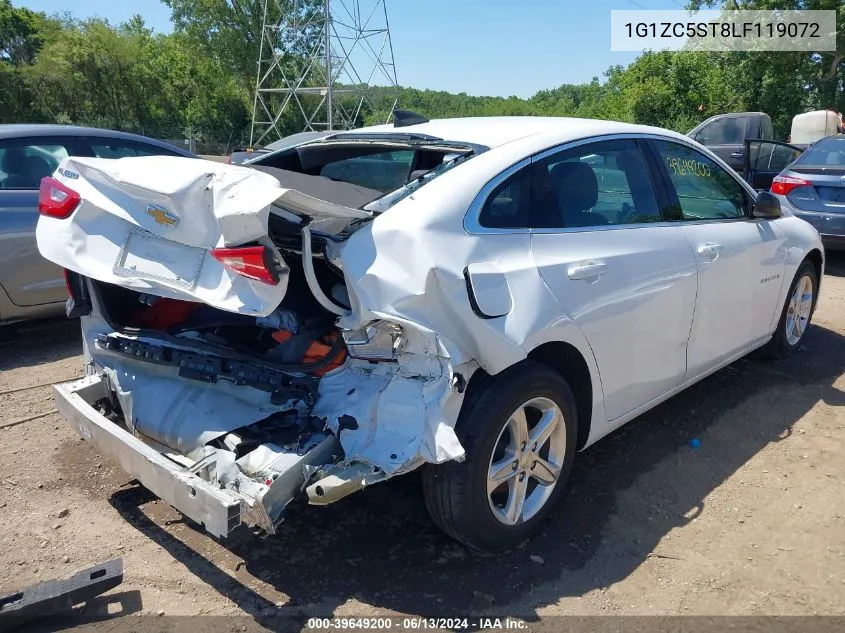 2020 Chevrolet Malibu Fwd 1Fl VIN: 1G1ZC5ST8LF119072 Lot: 39649200