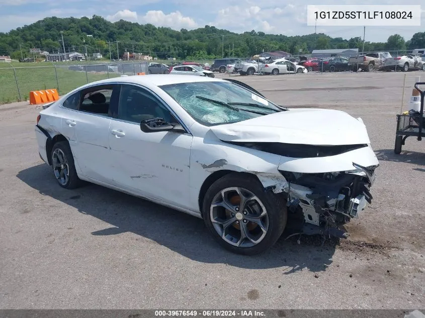 2020 Chevrolet Malibu Fwd Lt VIN: 1G1ZD5ST1LF108024 Lot: 39676549