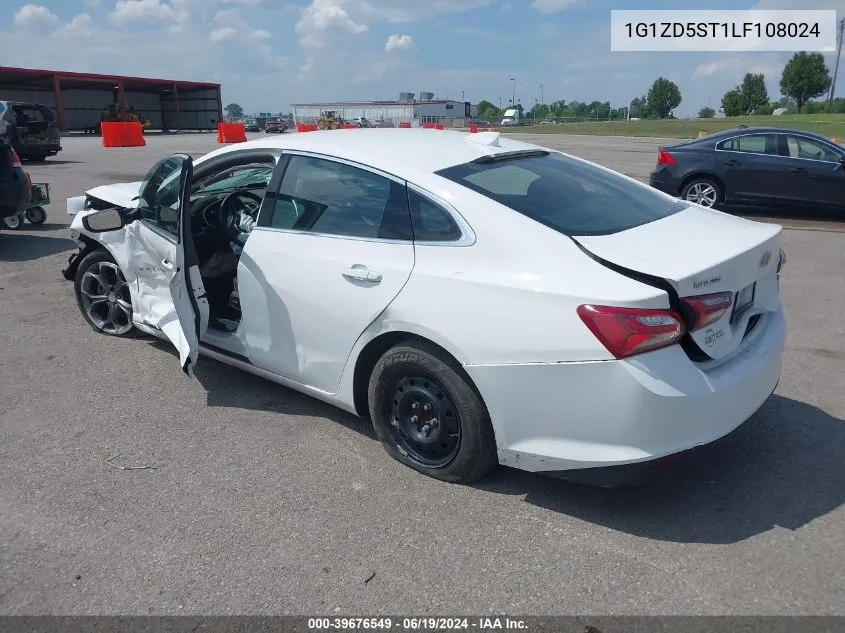 2020 Chevrolet Malibu Fwd Lt VIN: 1G1ZD5ST1LF108024 Lot: 39676549