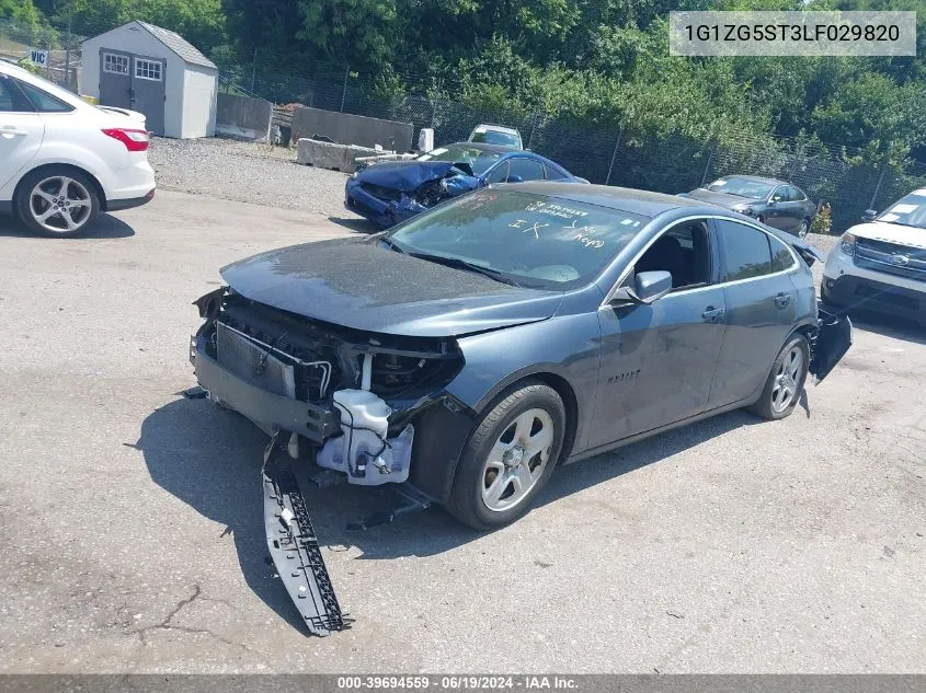 2020 Chevrolet Malibu Fwd Rs VIN: 1G1ZG5ST3LF029820 Lot: 39694559