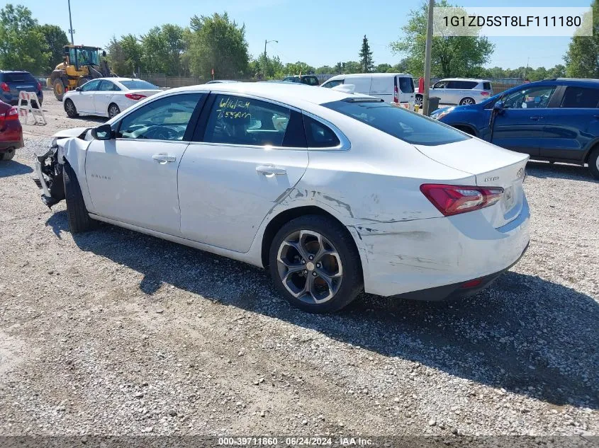 2020 Chevrolet Malibu Fwd Lt VIN: 1G1ZD5ST8LF111180 Lot: 39711860