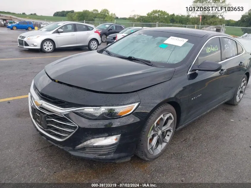 2020 Chevrolet Malibu Fwd Lt VIN: 1G1ZD5ST7LF103653 Lot: 39733319